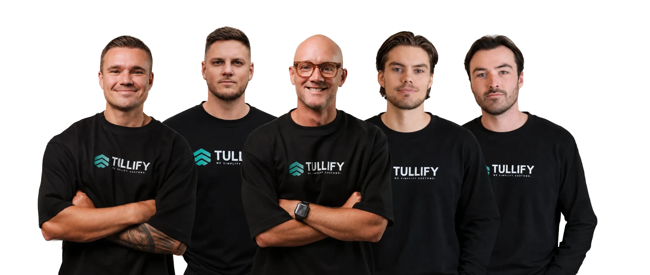 Tullifys team: David Olsson, Johan Månsson, Richard Coster, Elias Ryman og Elliot Gillerstedt